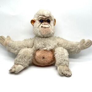 Vintage White Gorilla Monkey Plush Stuffed Animal Possible Steiff Missing Tag